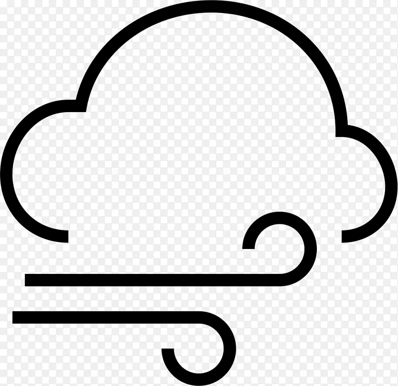 气象学云雨天气计算机图标.云