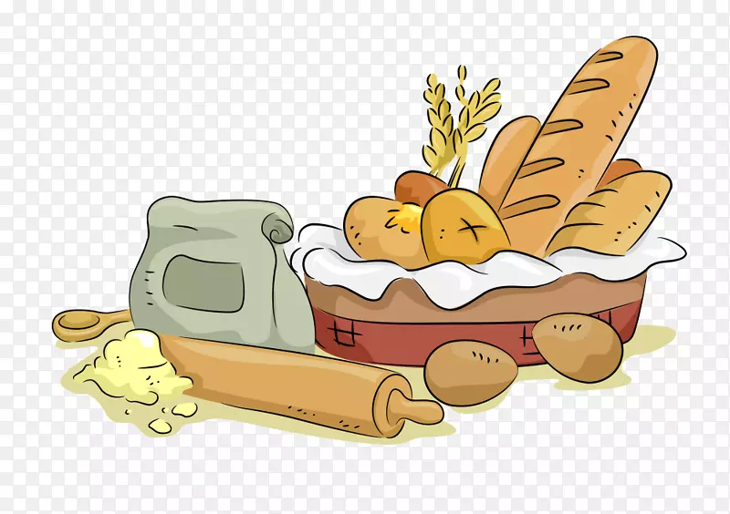 烘焙黑麦面包-面包