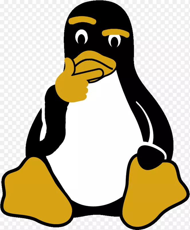 linux计算机图标tux操作系统-linux
