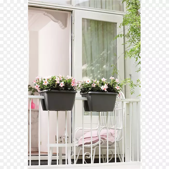 阳台甲板栏杆露台起居室花盆-阳台