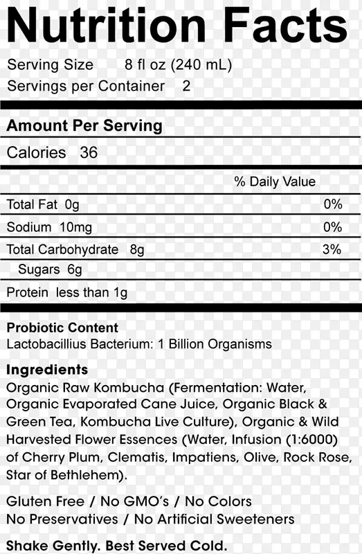 营养事实标签汽水饮料果汁薄煎饼碳酸果汁