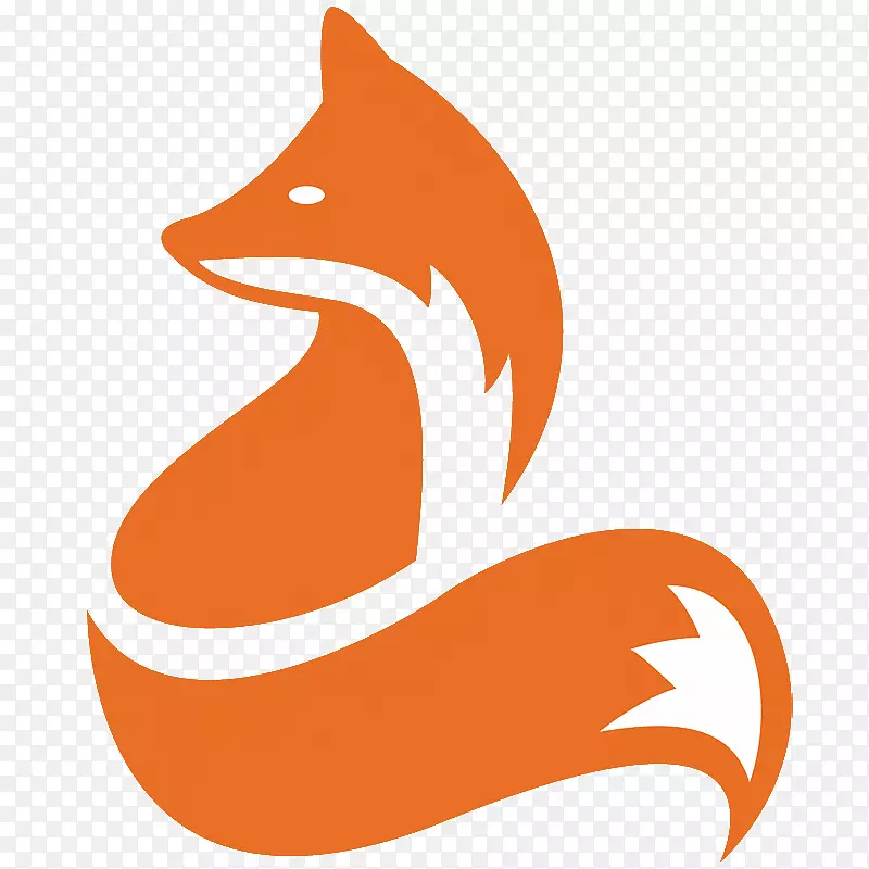 福克斯标志平面设计艺术-狐狸