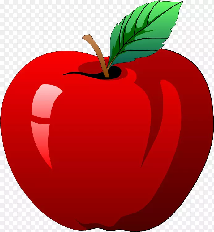 苹果画儿童剪贴画-苹果