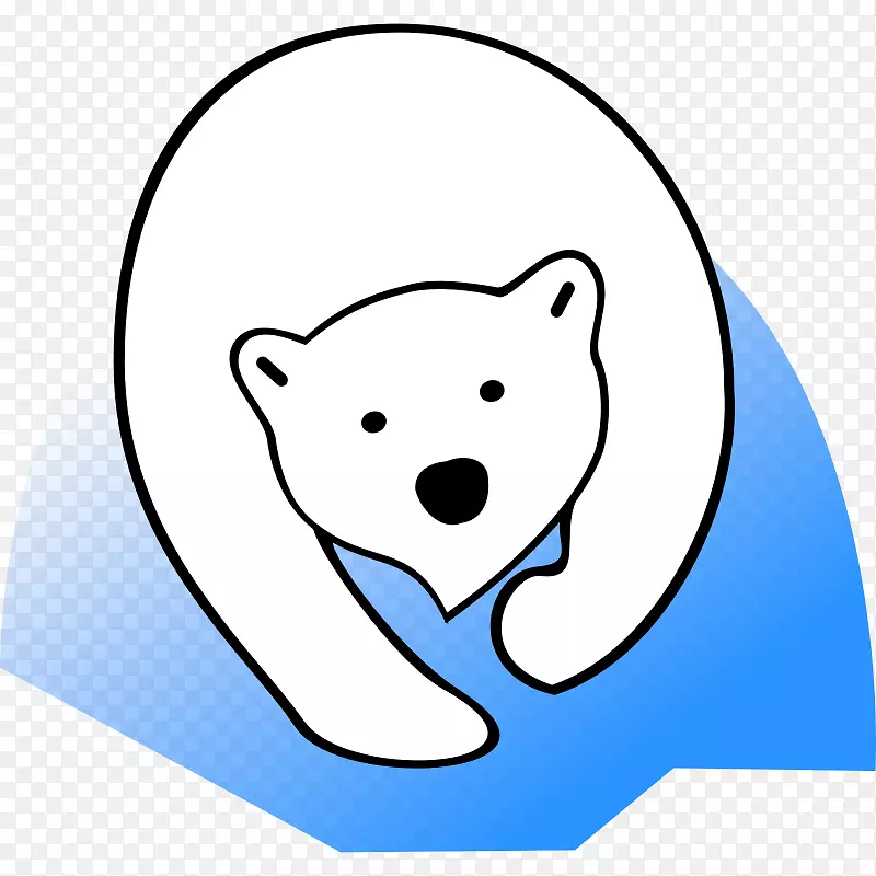 北极熊大熊猫剪贴画-北极熊