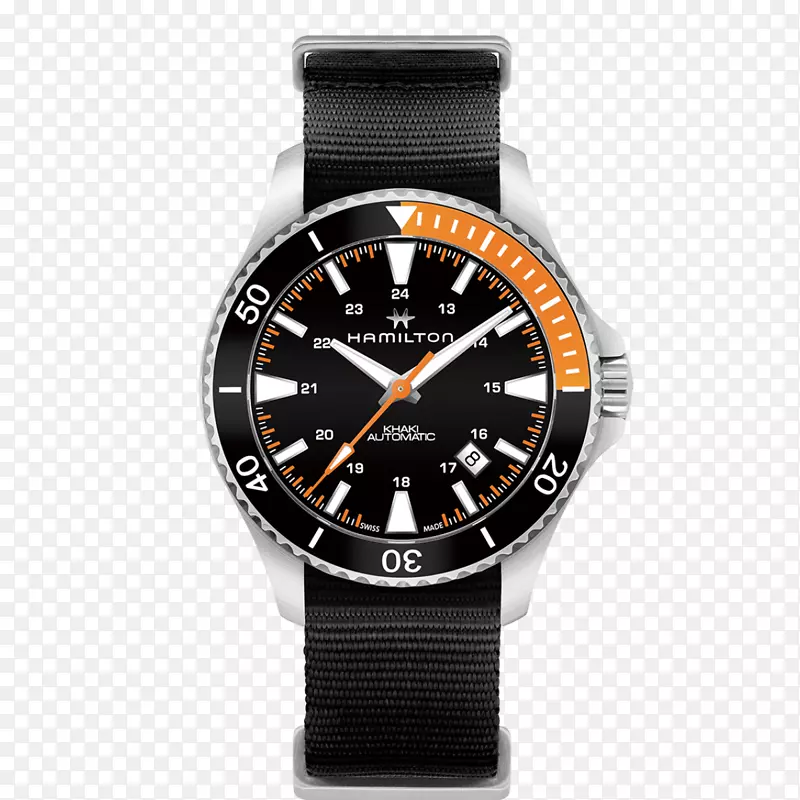 汉密尔顿手表公司自动手表汉密尔顿卡其国王潜水双色名片