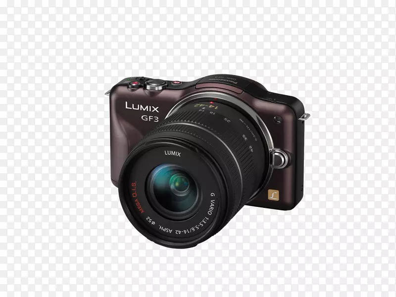 松下LUMIX dmc-gf3微型3/3系统点拍相机