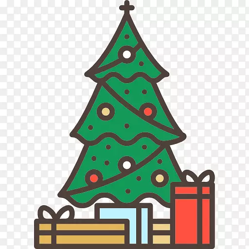 圣诞树用户界面设计计算机图标.圣诞树