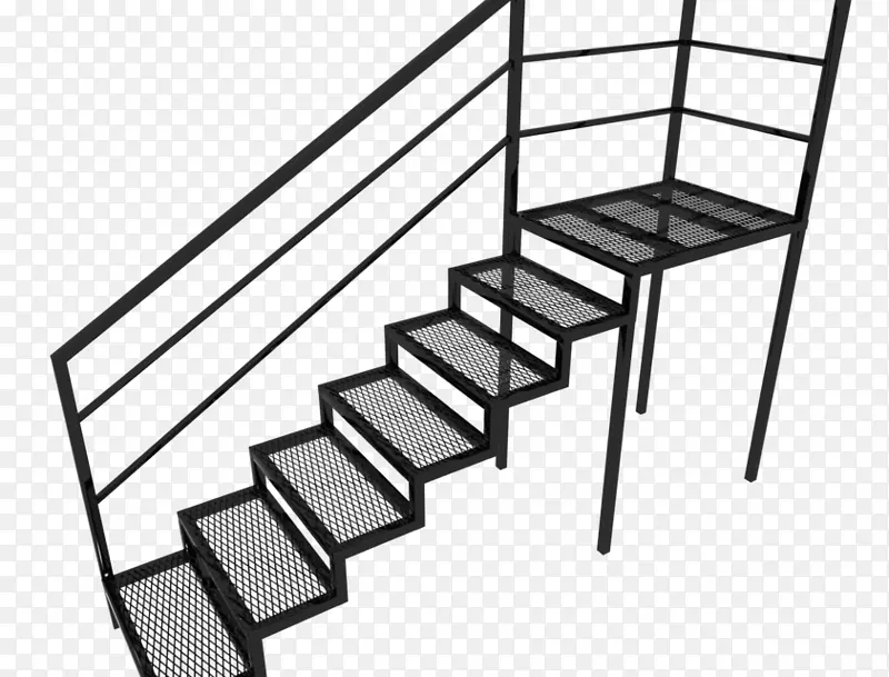 楼梯金属钢踏板材料楼梯