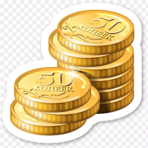 金币计算机图标硬币