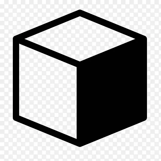 计算机图标立方体图标设计几何图形-立方体