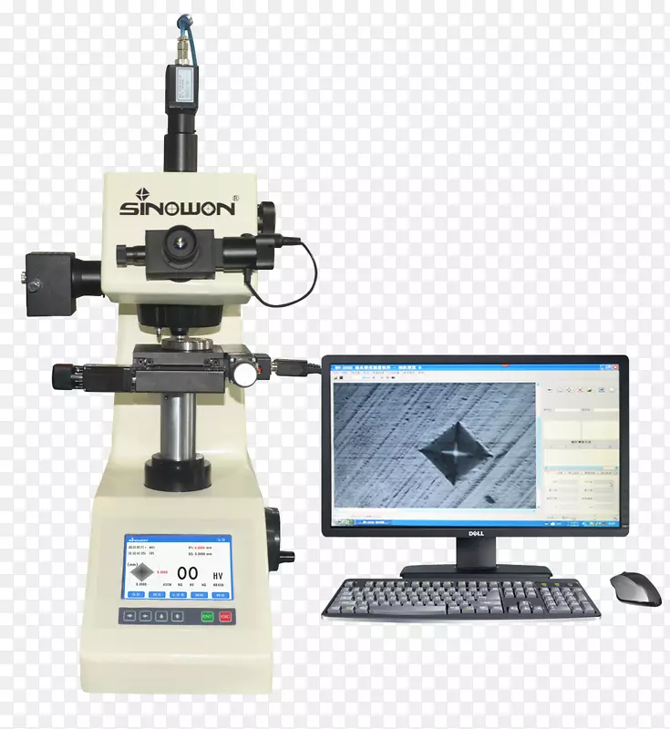 显微维氏硬度试验压痕硬度布氏比例尺显微镜