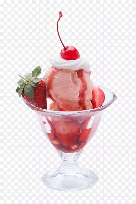 圣代冰糕，法式冰激凌，小摆设，荣光-冰淇淋草莓