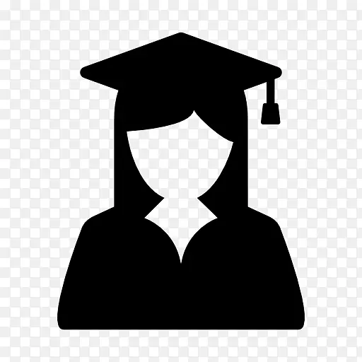 毕业典礼研究生院广场学术帽电脑图标学术学位-学校