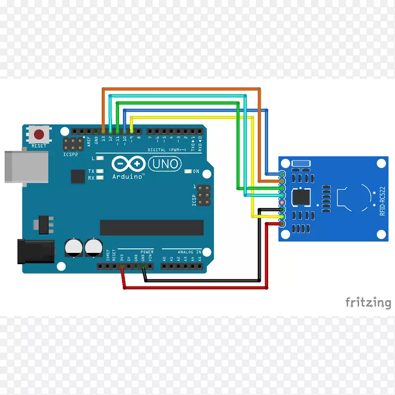 arduino液晶显示装置射频识别传感器rfid卡