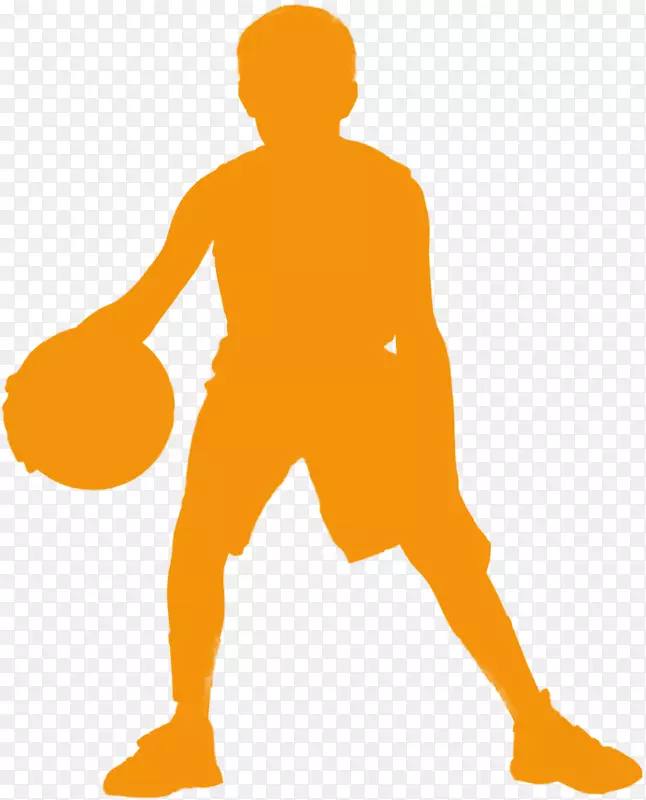 篮球运动剪影篮板剪贴画-篮球