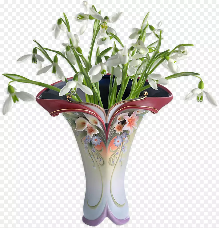 花束花瓶夹艺术花瓶