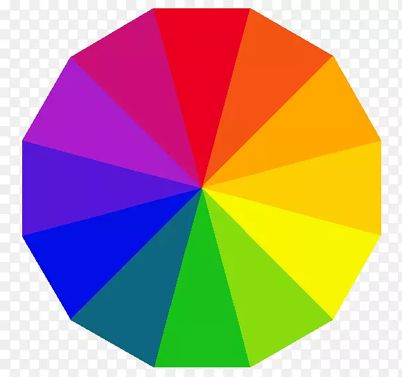 彩色车轮和谐色彩理论补色轮
