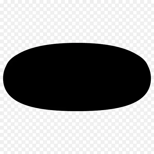 椭圆形黑色m卷面团