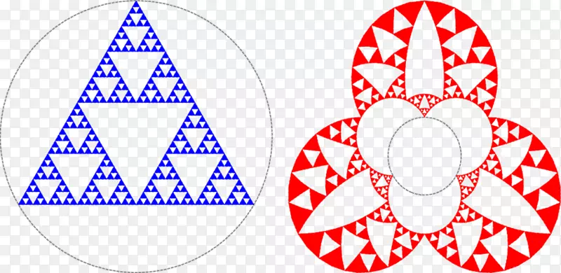 Sierpinski三角形分形Sierpinski地毯数学.倒三角形