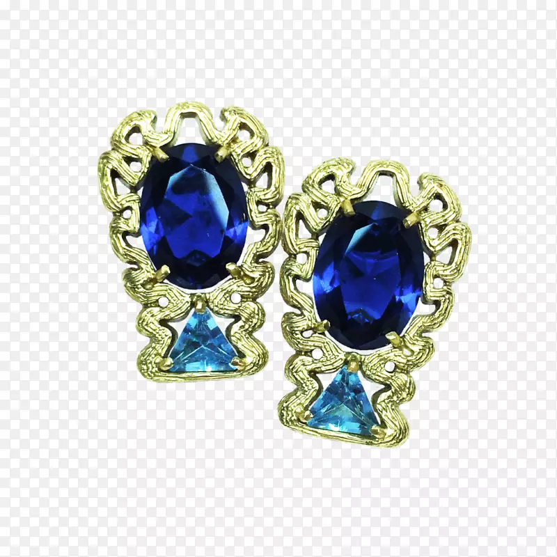 耳环蓝宝石珠宝项链手镯蓝宝石