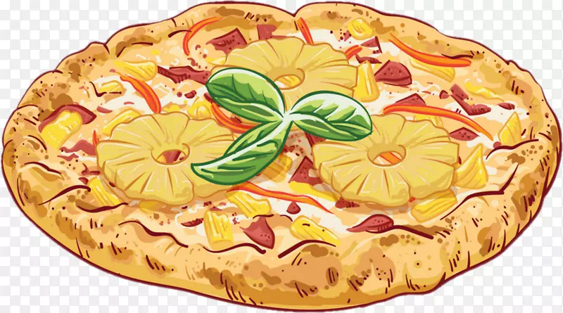 夏威夷比萨饼披萨芝士比萨饼