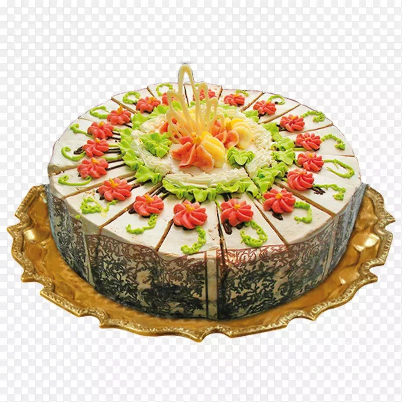 水果蛋糕卷亚洲菜食谱-蛋糕