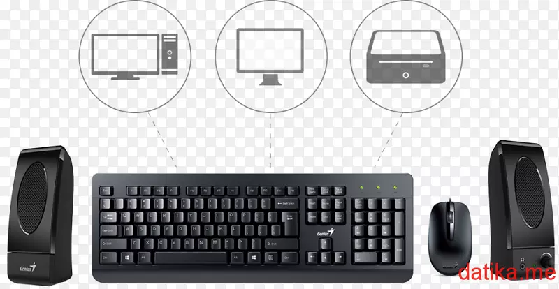 电脑键盘数字键盘电脑鼠标PS/2端口罗技电脑鼠标