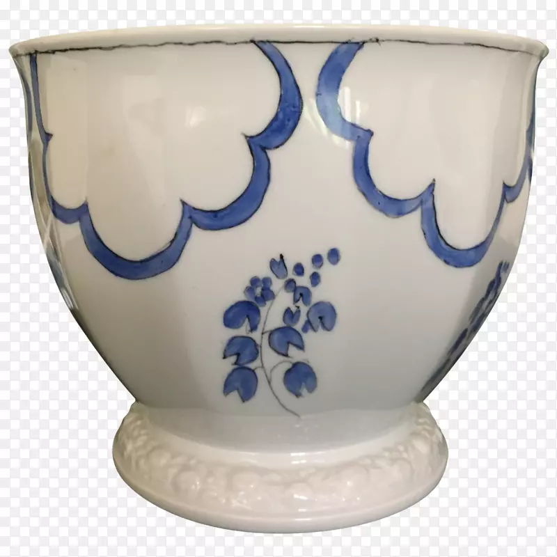 花瓶蓝白陶瓷玻璃花瓶