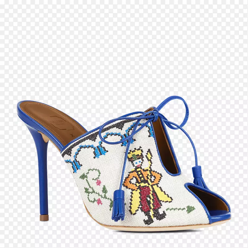高跟鞋凉鞋电动蓝色品牌-娜塔莉娅·沃迪亚诺娃