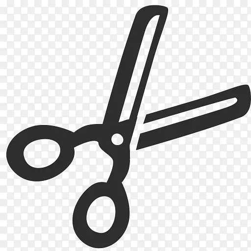 剪刀图标设计电脑图标理发师剪刀