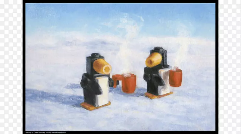 企鹅雕像雪达根尼赫特企鹅