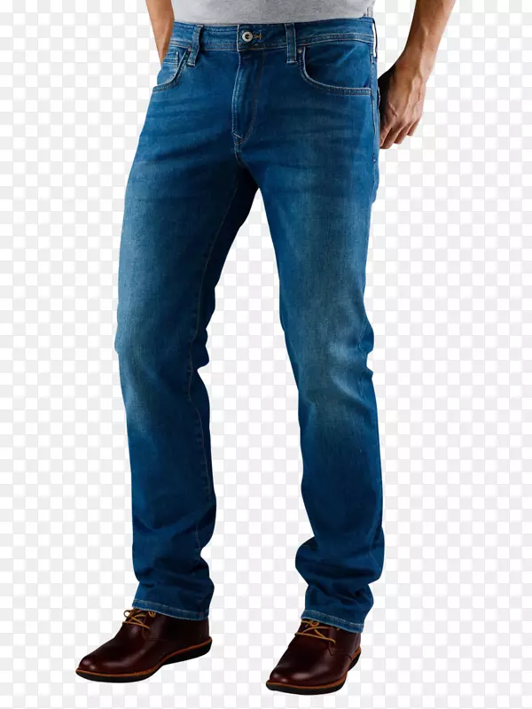 牛仔裤牛仔莱维·施特劳斯公司修身裤服-健身男