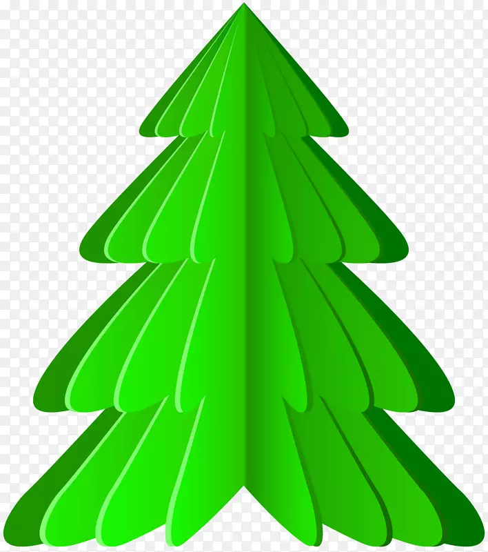 杉木圣诞树装饰云杉剪贴画-圣诞树