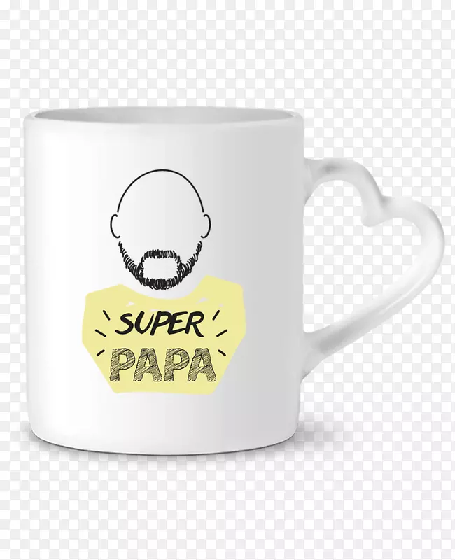 咖啡杯茶杯t恤超级爸爸