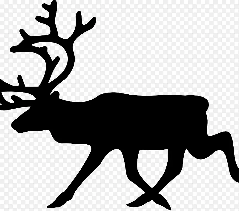 驯鹿圣诞老人鲁道夫夹鹿艺术