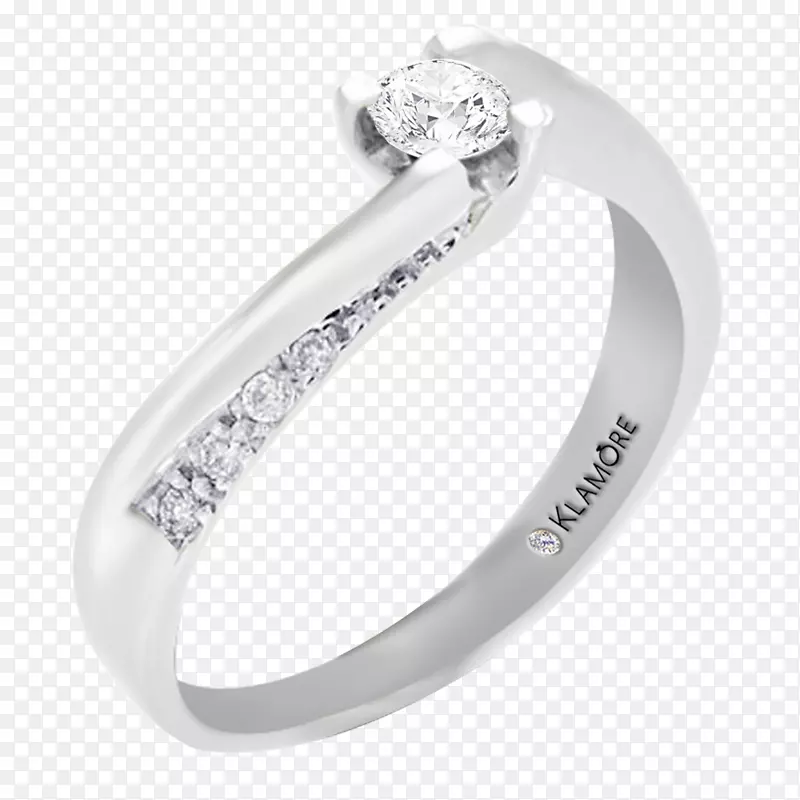 结婚戒指银身珠宝钻石结婚戒指