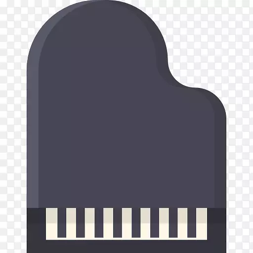 品牌线字体-钢琴图标
