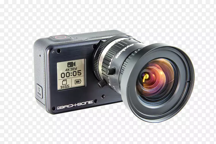 照相机镜头GoPro英雄5黑色肋骨脊柱c型安装照相机镜头