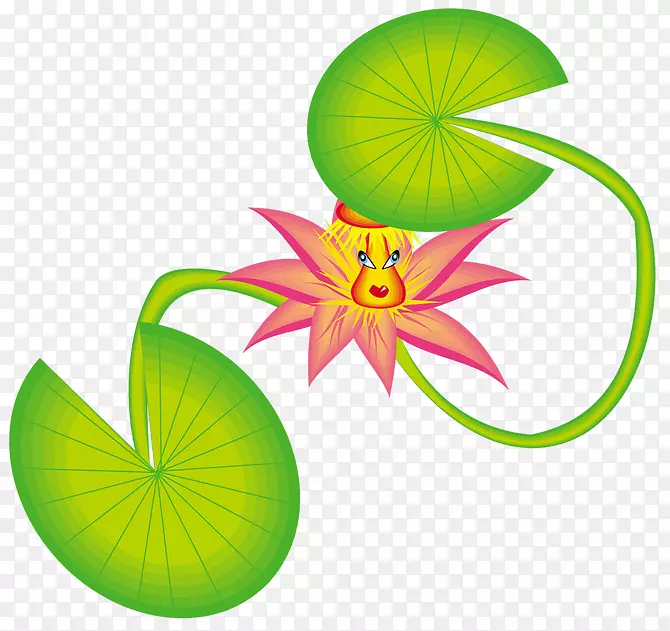 莲花花瓣水彩画摄影剪贴画