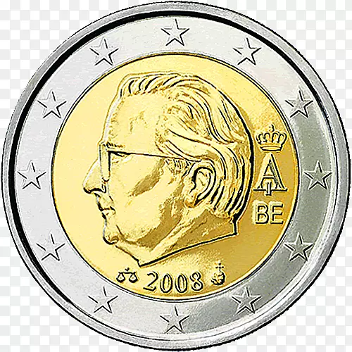 比利时欧元硬币2欧元硬币