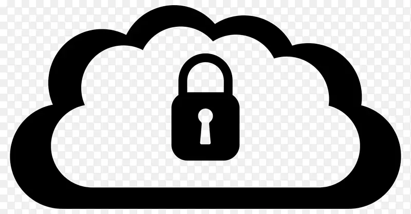 云计算安全计算机安全云存储计算机图标云安全