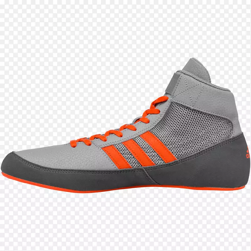 阿迪达斯摔跤鞋运动鞋-橙色灰色
