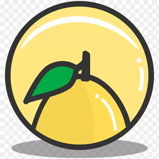 电脑图标健康食品水果柠檬营养与健康