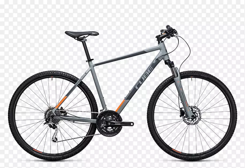 混合自行车，山地自行车，交叉自行车，科纳自行车公司-橙色灰色