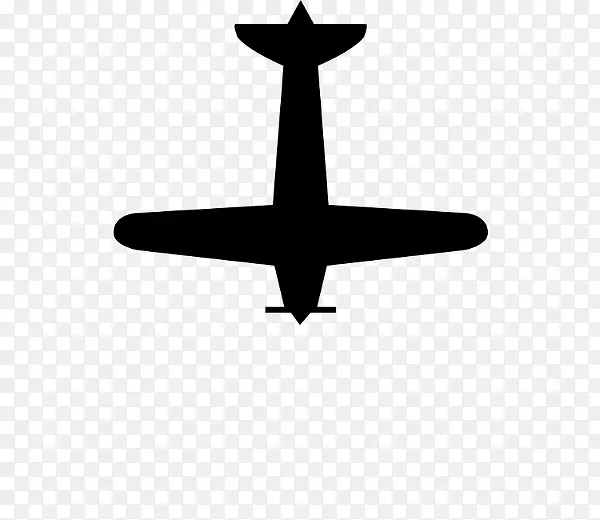 飞机线黑角剪贴画-飞机
