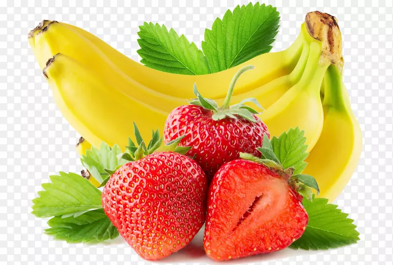 草莓香蕉水果剪贴画-草莓