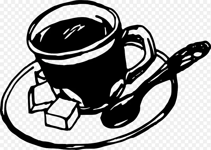 咖啡杯咖啡匙夹艺术-咖啡