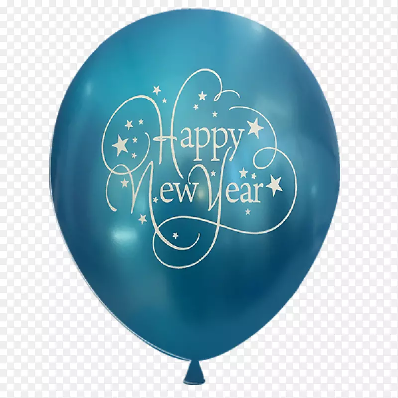 气球金属色英寸金-新年蓝色