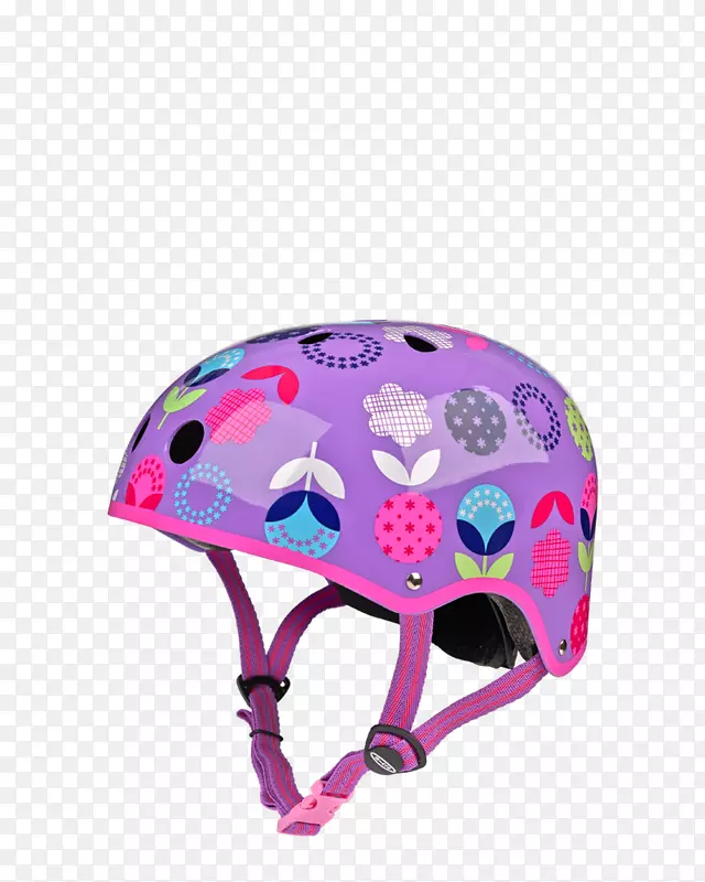 踢踏车摩托车头盔微移动系统.紫色点