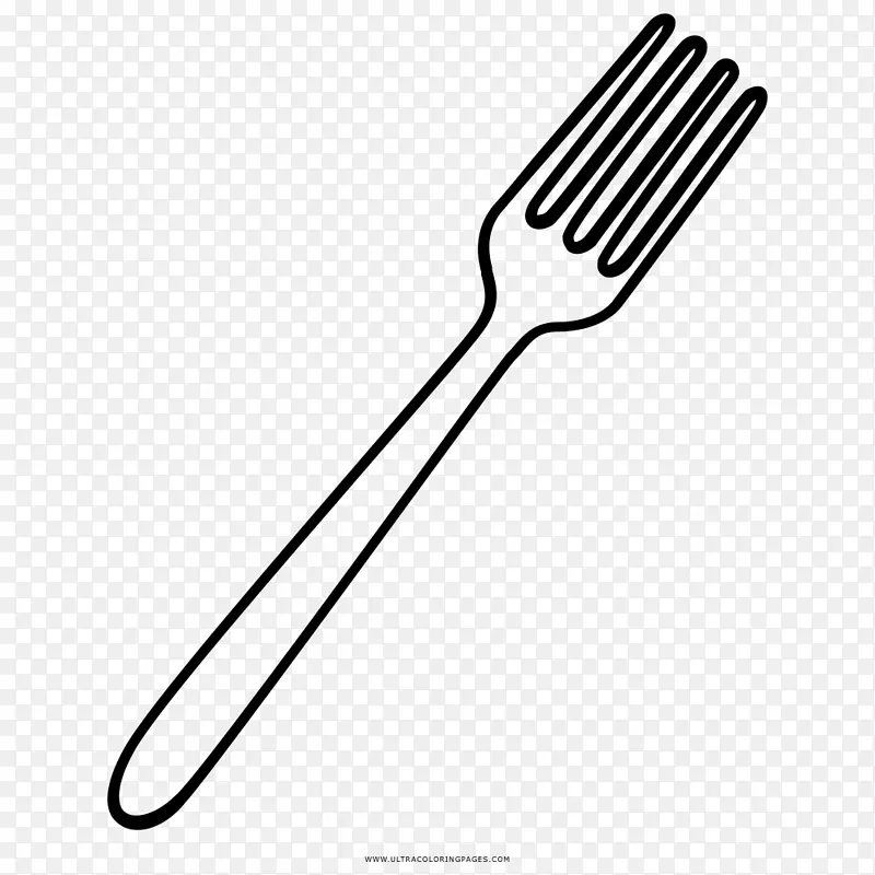 餐具线艺术叉子绘图书-叉子